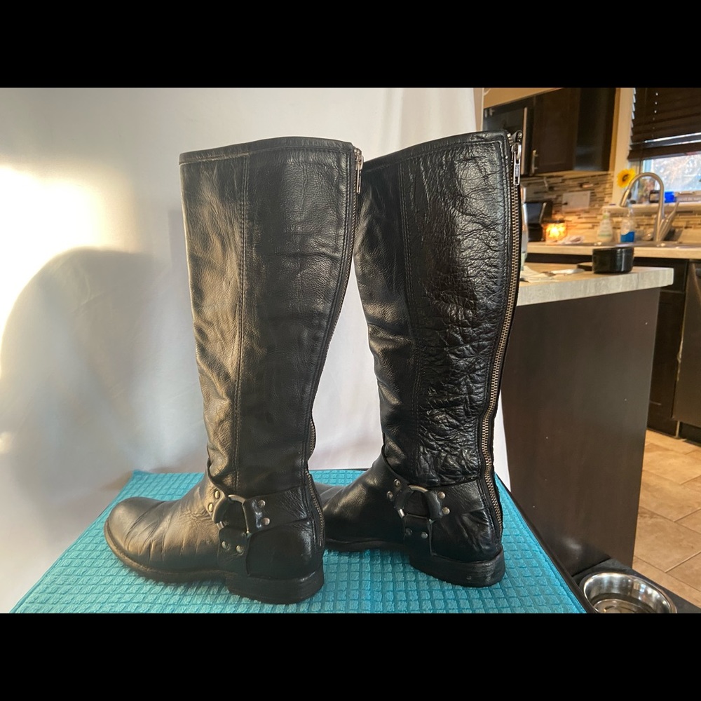 FRYE Phillip Harness Tall Sz 7 - Picture 3 of 8